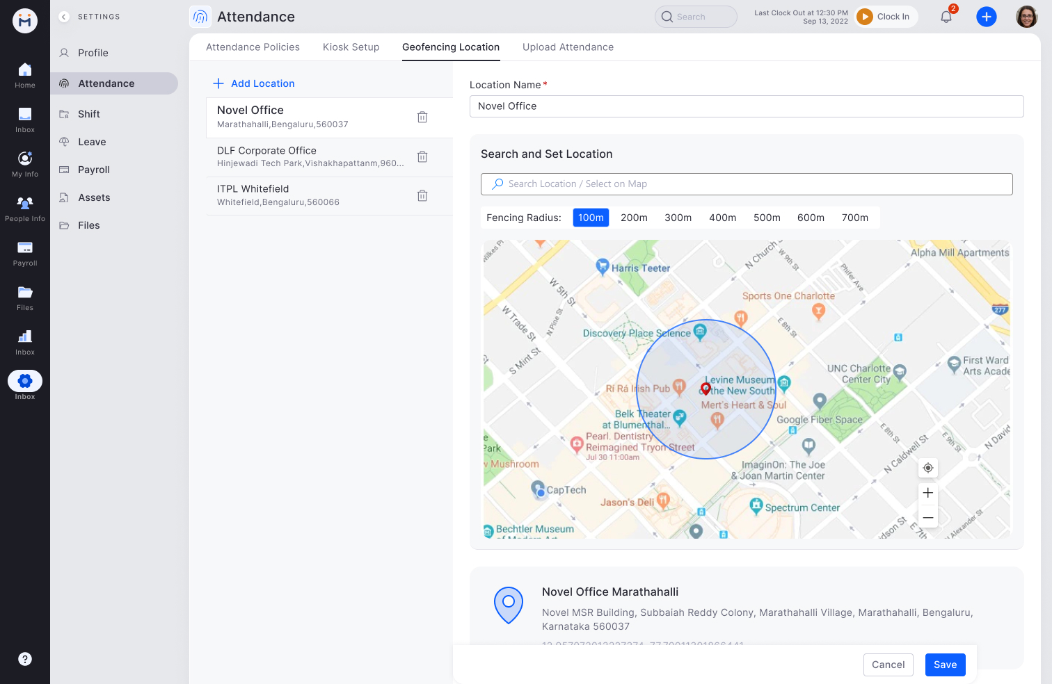 Visual - Geofencing Location setup