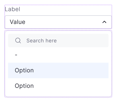 Dropdown with description