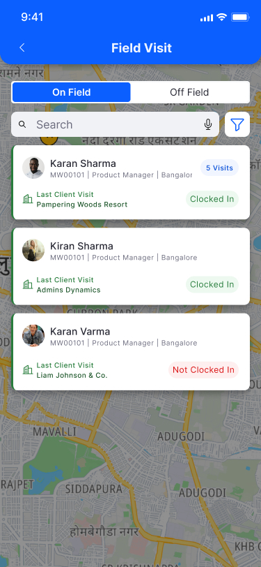 Mobile visual - Team tracker final