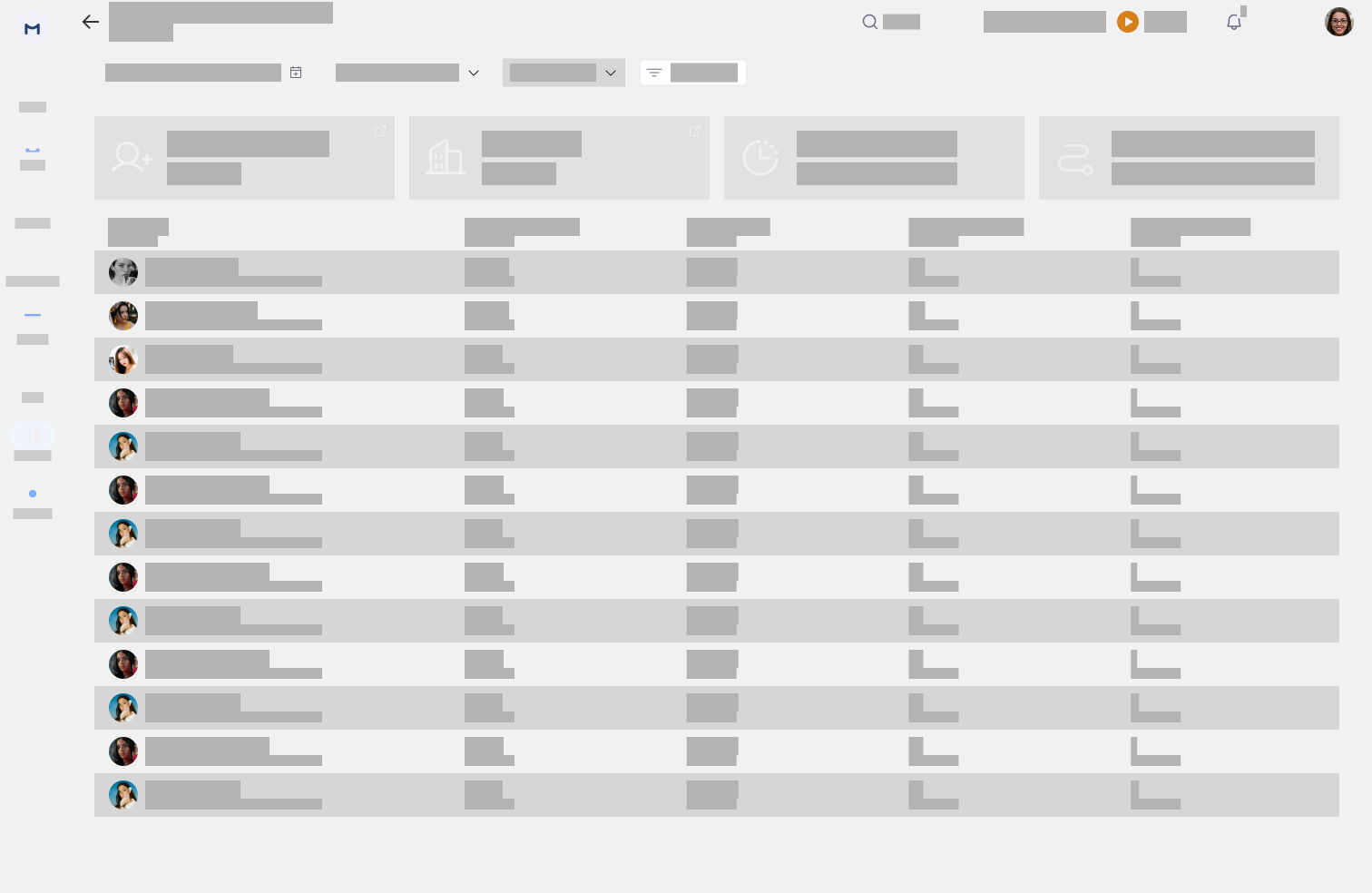 Web wireframe - settings clients tab