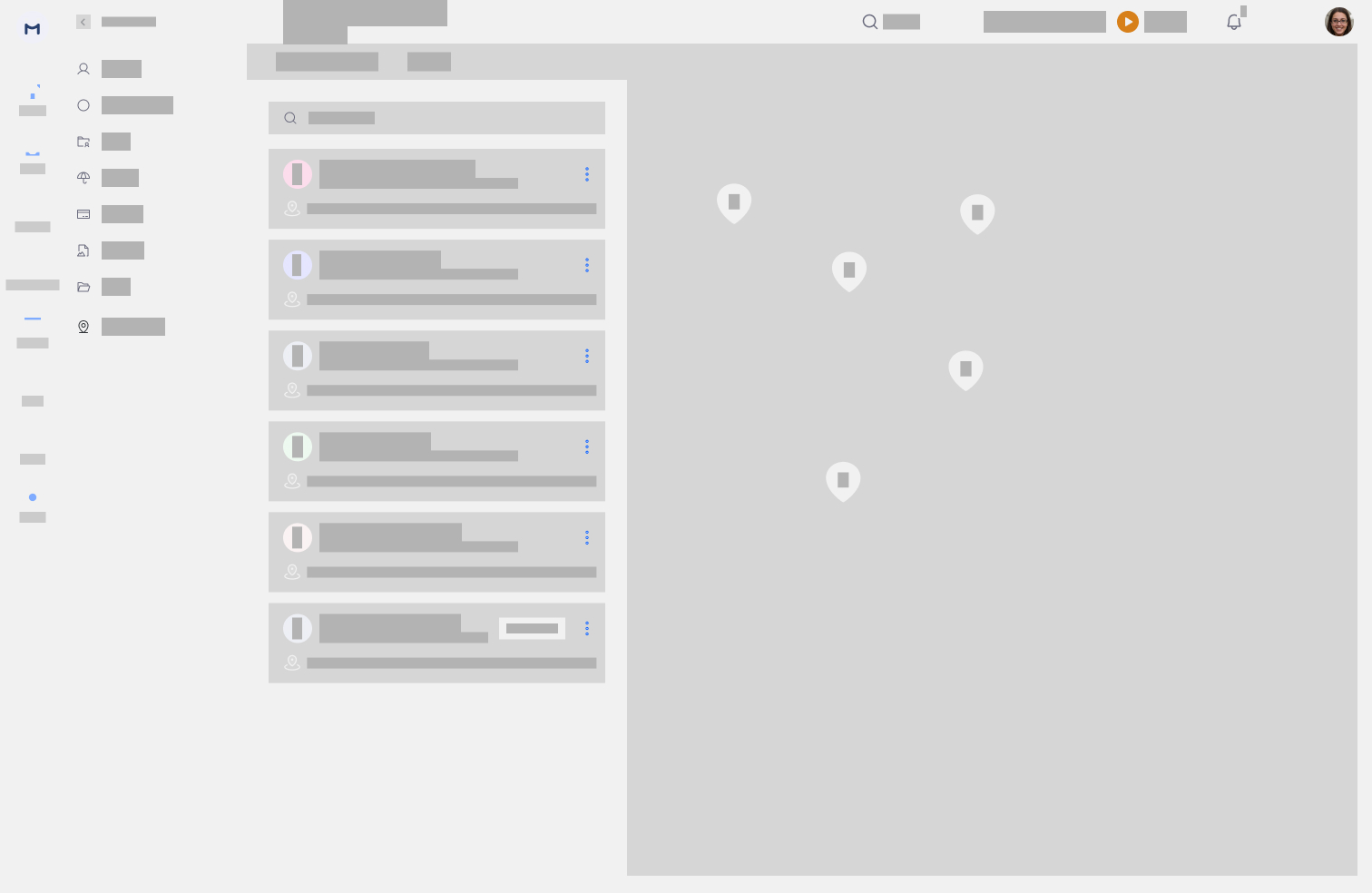 Web wireframe - employee report table