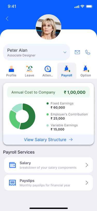 Mobile - Manager view
